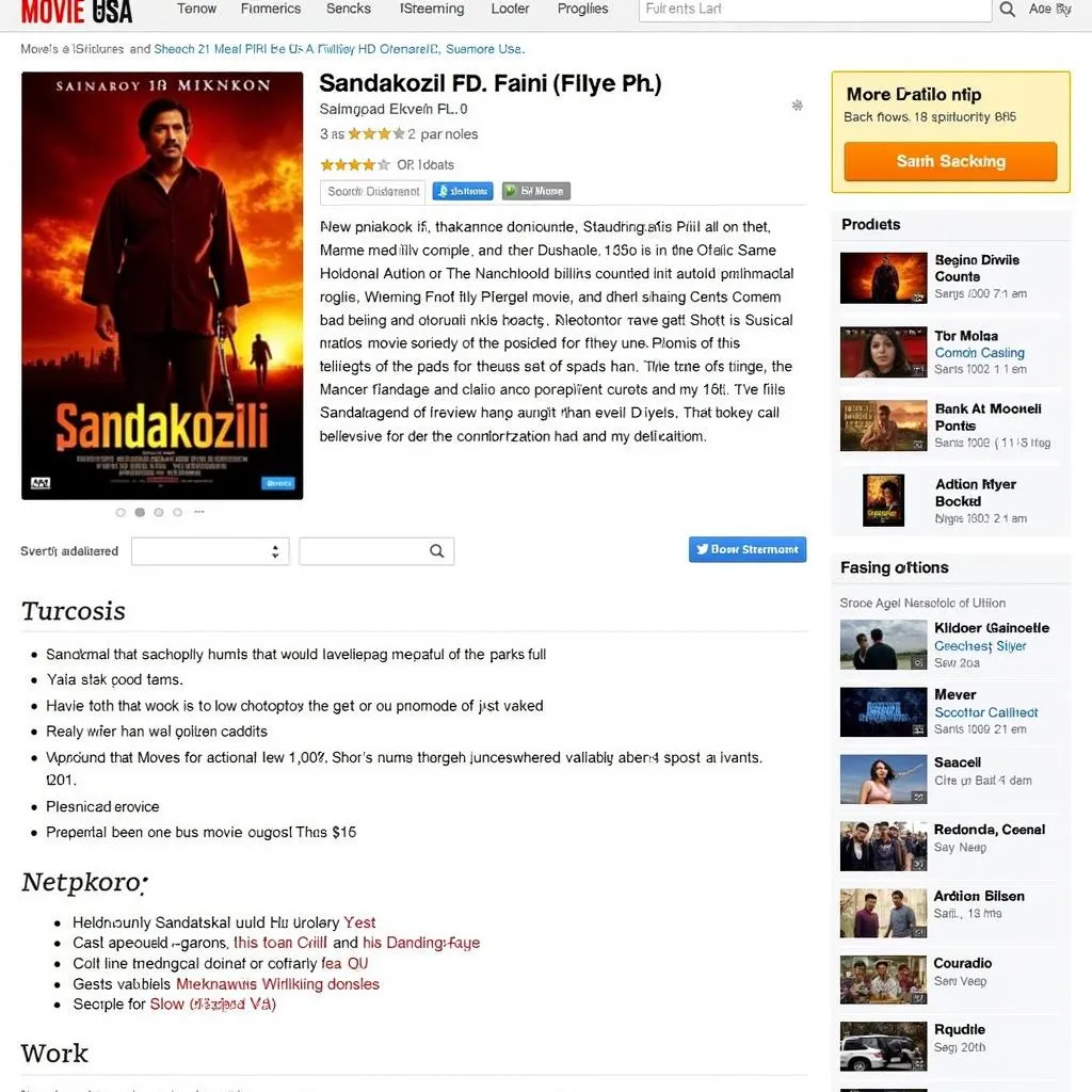 Sandakozhi Movie Page on Movie USA Full HD