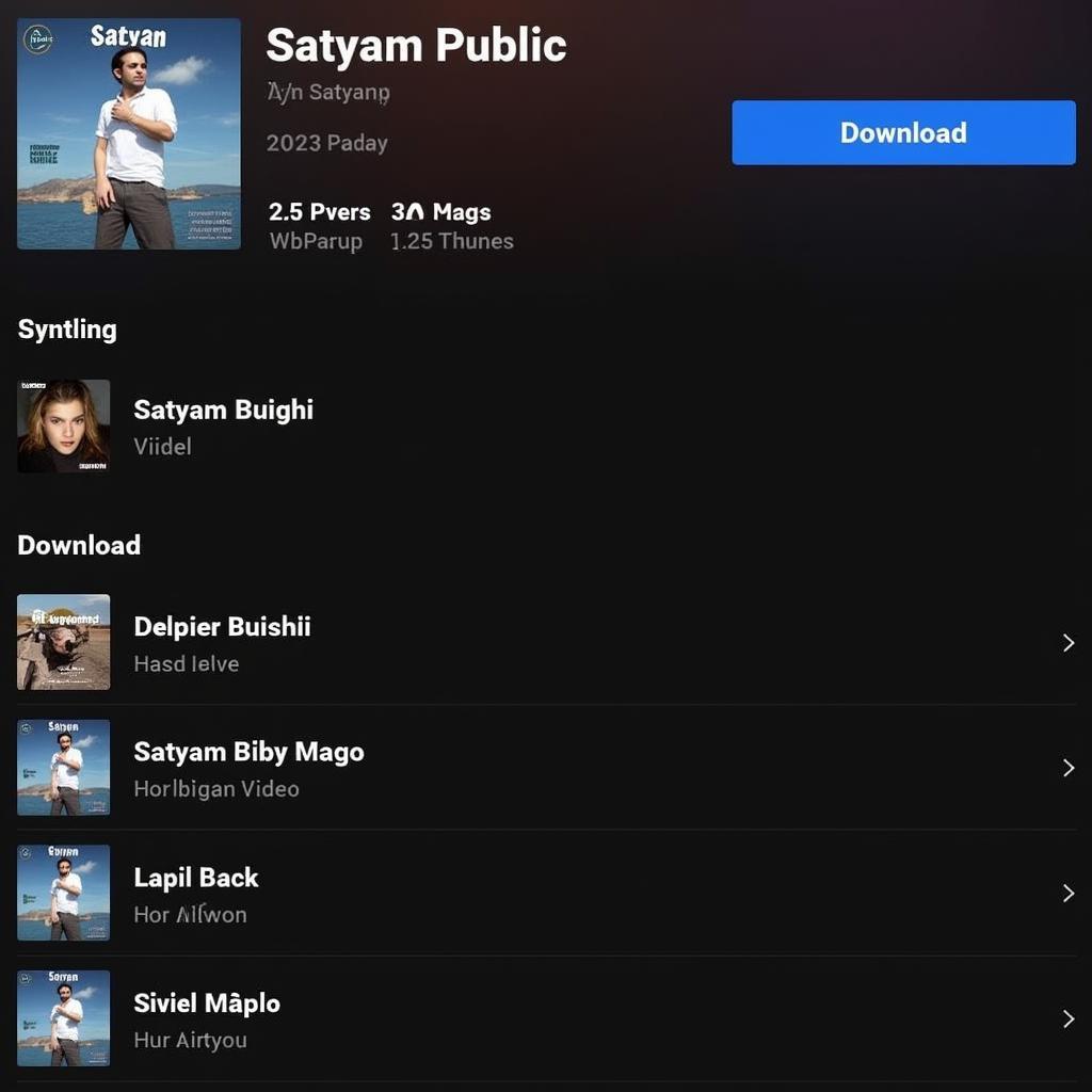 Satyam Music on Streaming Platform