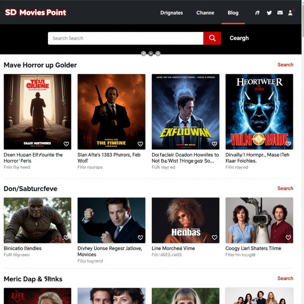 Finding Horror Movies on SD Movies Point