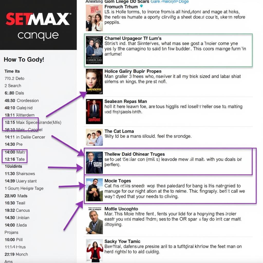 Set Max Movie Schedule Online