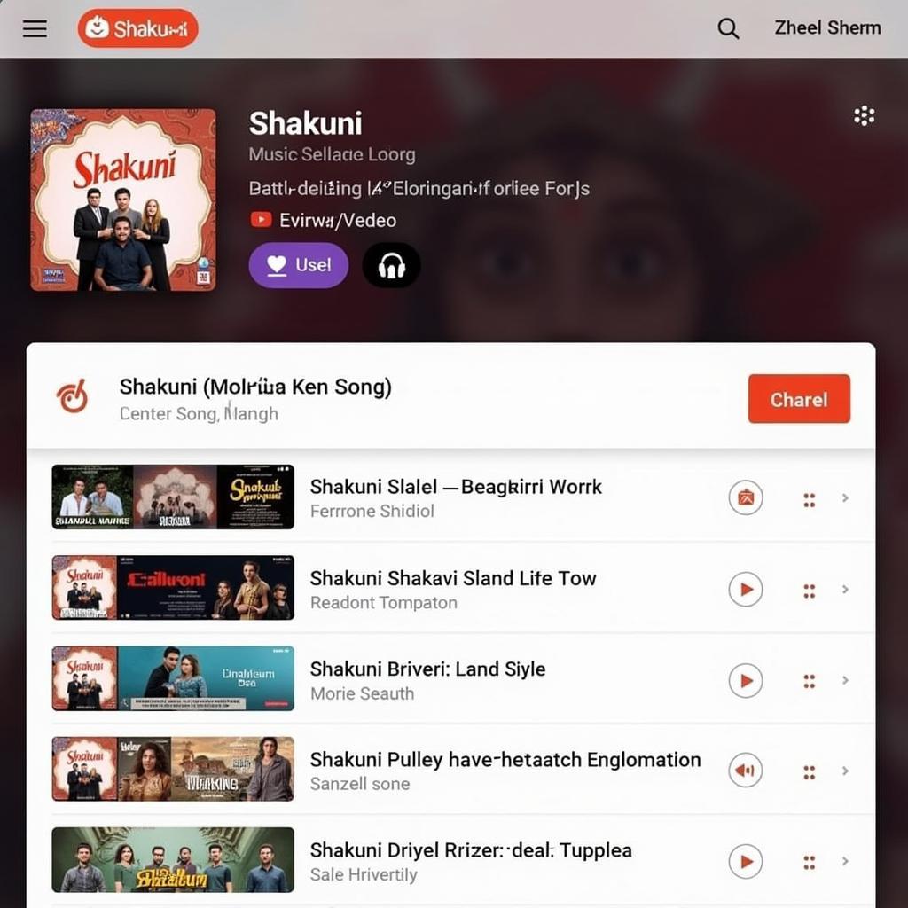 Shakuni Movie Songs on Streaming Platform