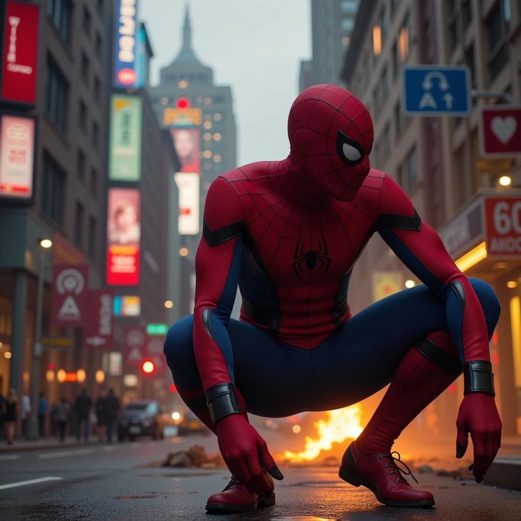 A still from Spiderman: No Way Home