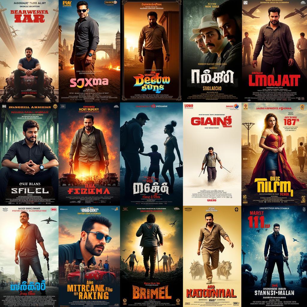 Tamil Cinema 2014 Collage