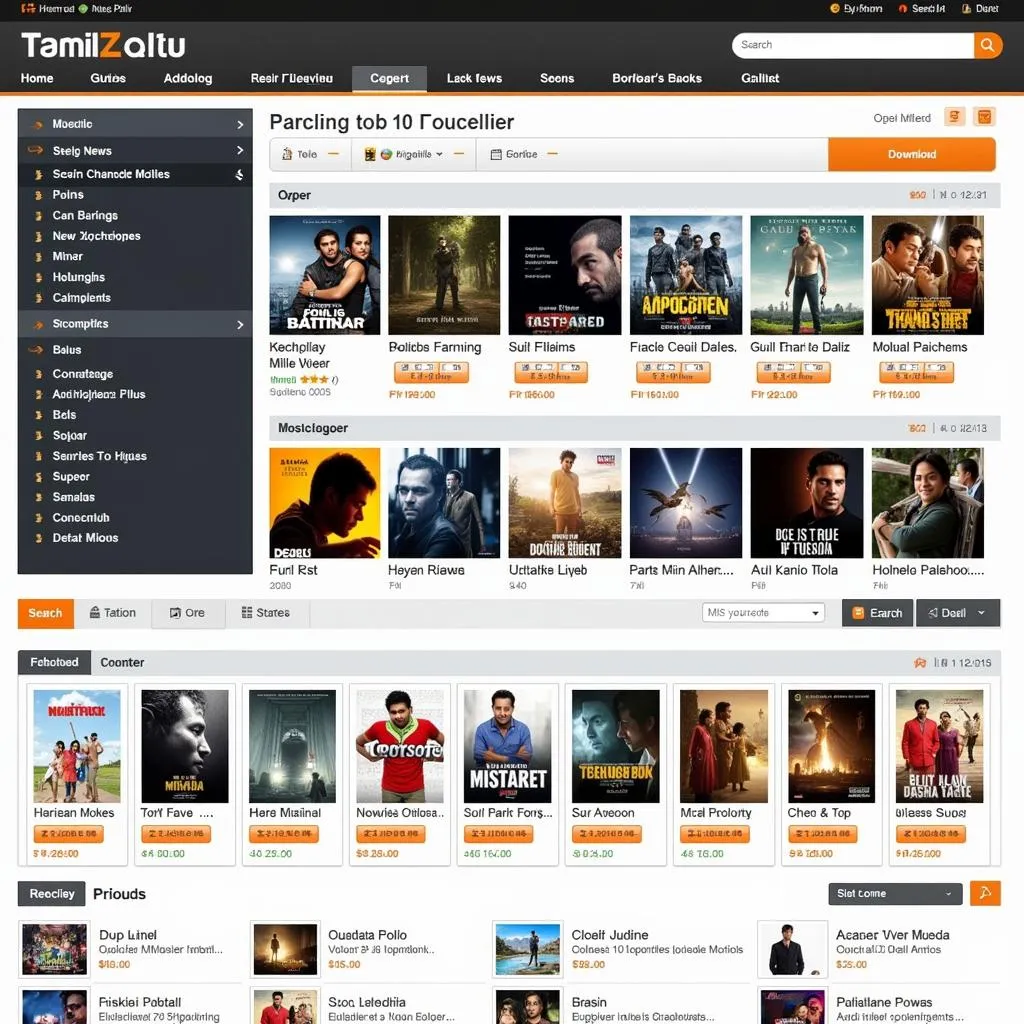 Tamil Movie Download Website Interface