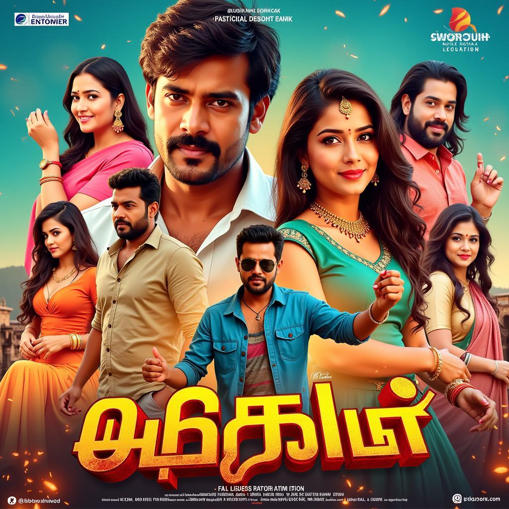 A vibrant Tamil movie poster