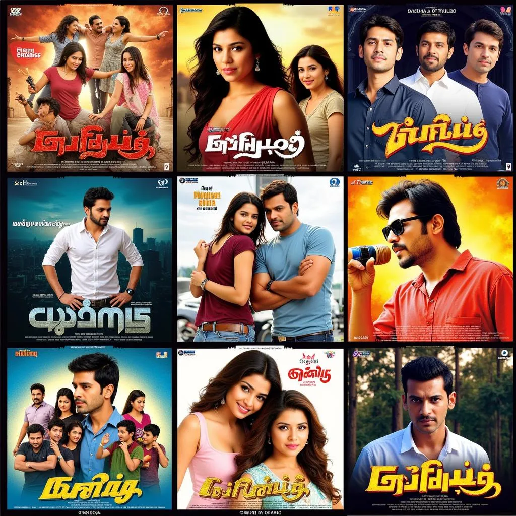 Tamil Movie Poster Collage 2007