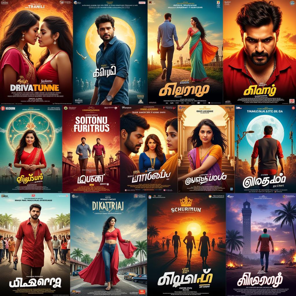 Tamil Movies 2022 Poster Collage