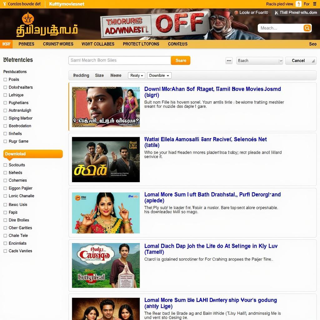 Tamil Movies Download on Kuttymovies Net