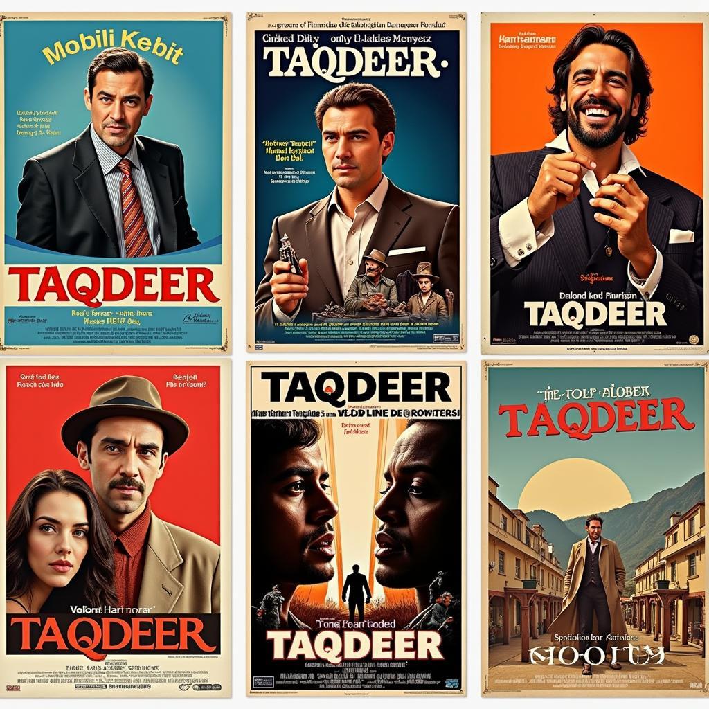 Variations of Taqdeer Movie Posters