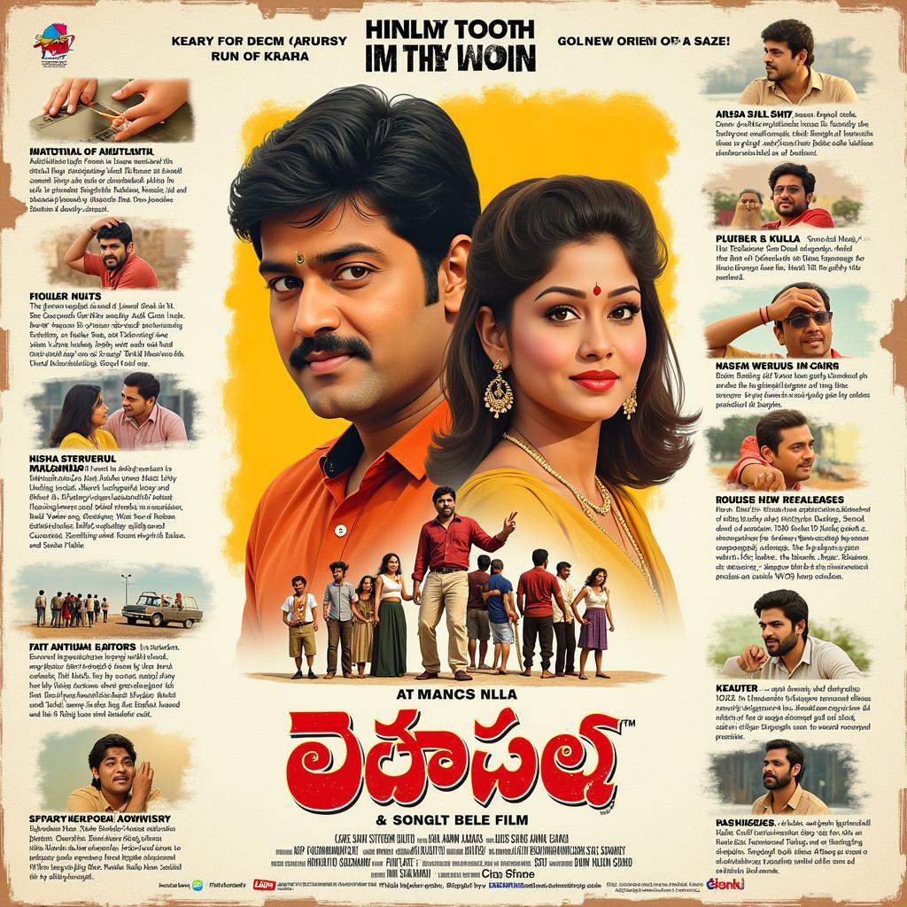 Elements of a classic Telugu movie poster