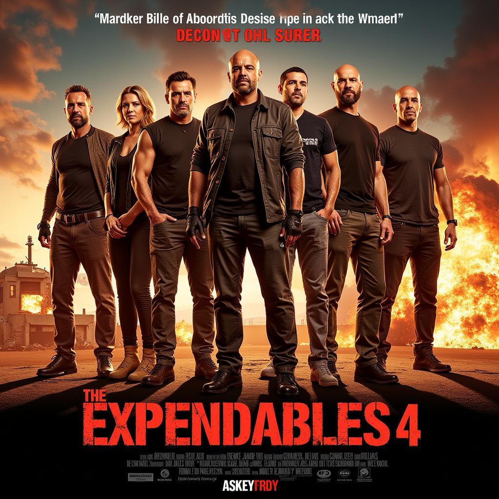 The Expendables 4 official movie poster