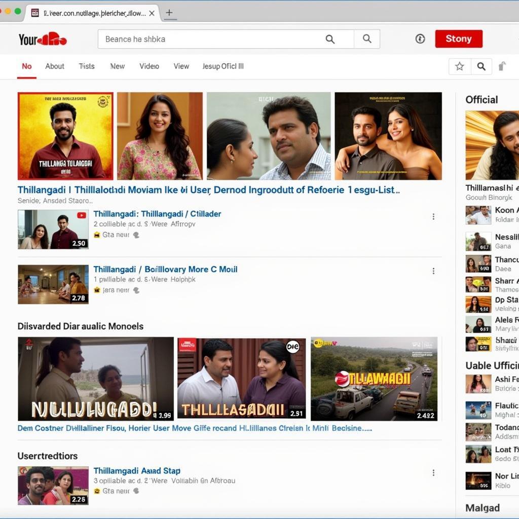 Thillalangadi Movie Songs on YouTube and Soundcloud