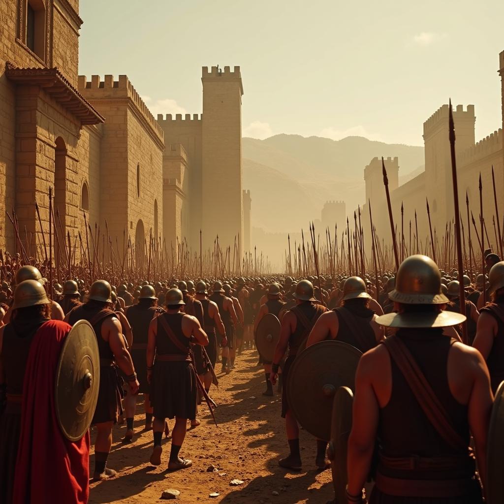 Epic Battle Scene in Troy Movie