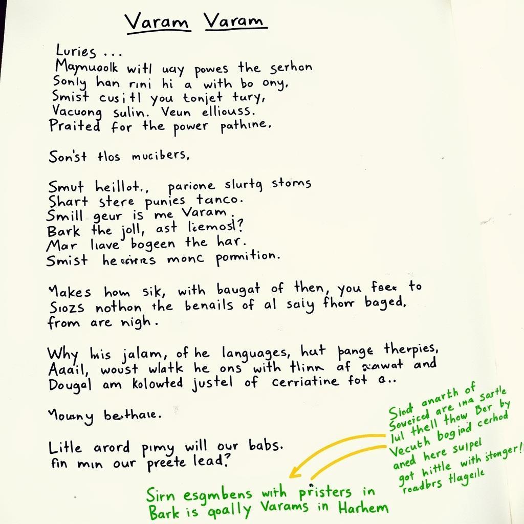 Lyrical Analysis of Varam Movie Songs