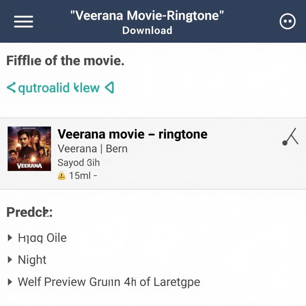 Download Veerana Movie Ringtone