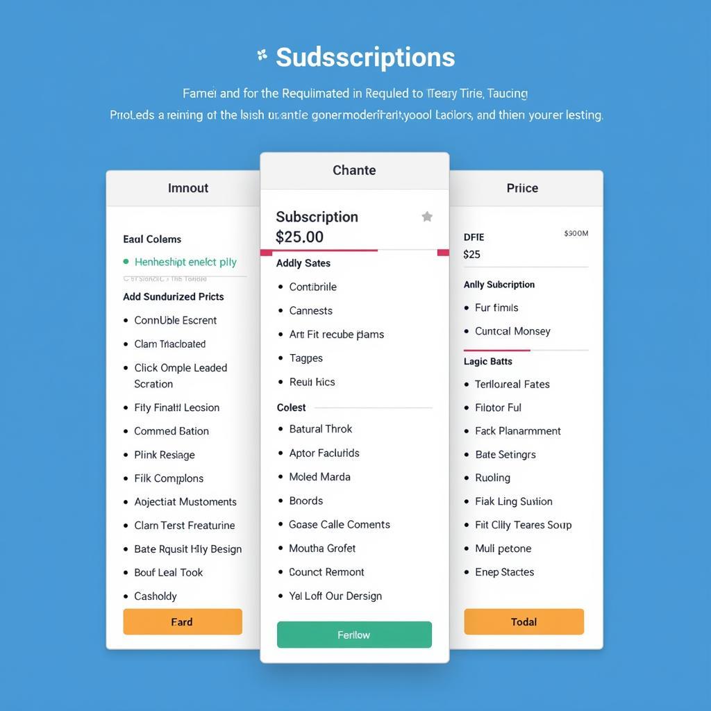 A graphic displaying the different subscription plans offered by Vego Movie.