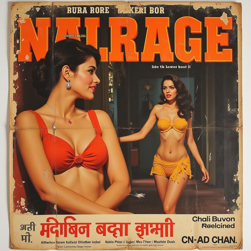 Poster for a Vintage Indian Adult Film