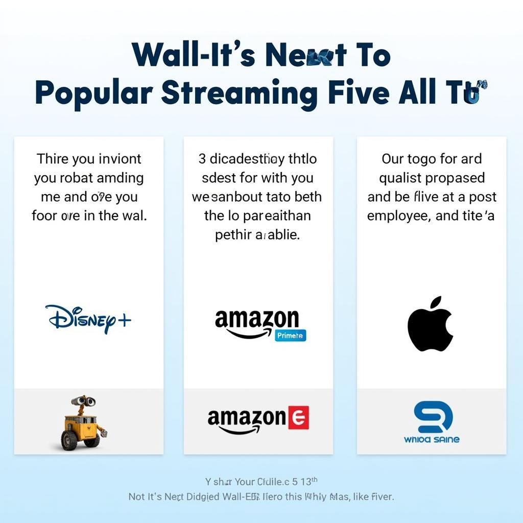 Wall-E on Streaming Platforms