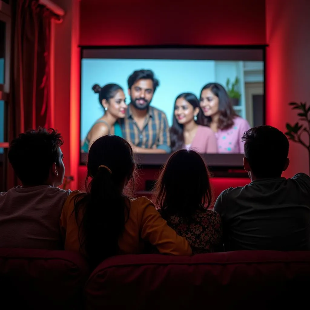 People enjoying Bangladeshi movies