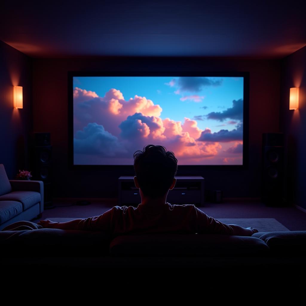 Immersive 4K Movie Viewing Experience