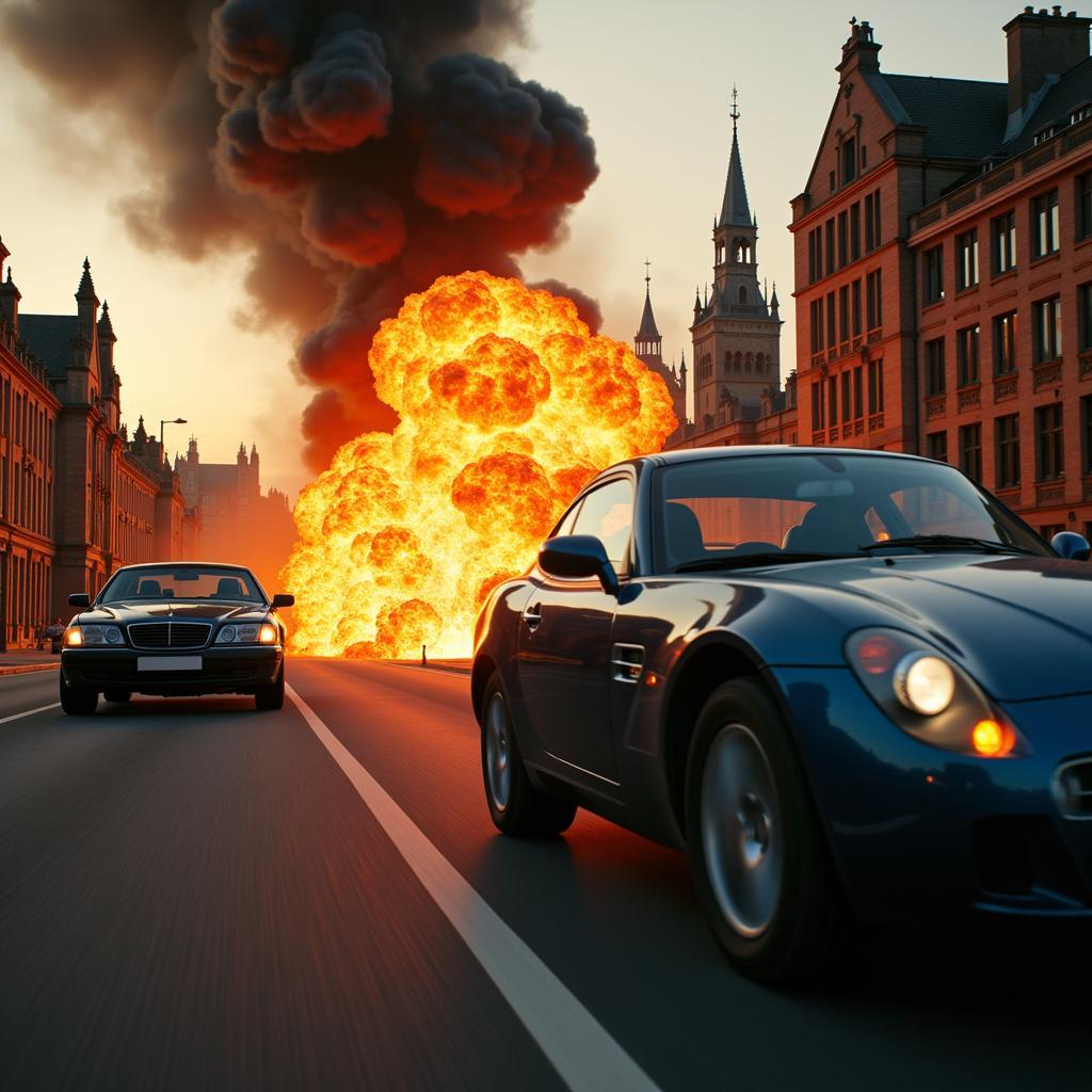 Key Elements of an Action Thriller: Explosion and Chase Scene