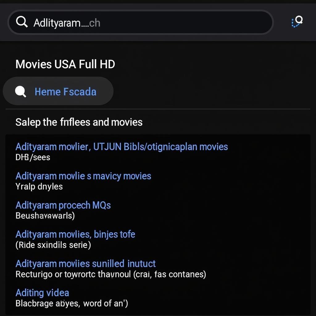 Tips for Searching Adityaram Movies on Movie USA Full HD