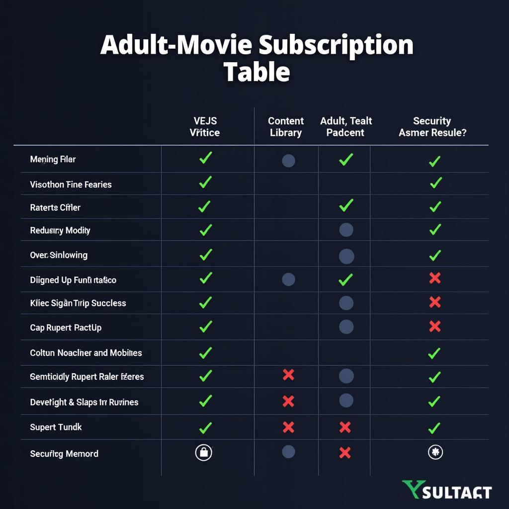 Adult Movie Subscription Services Comparison