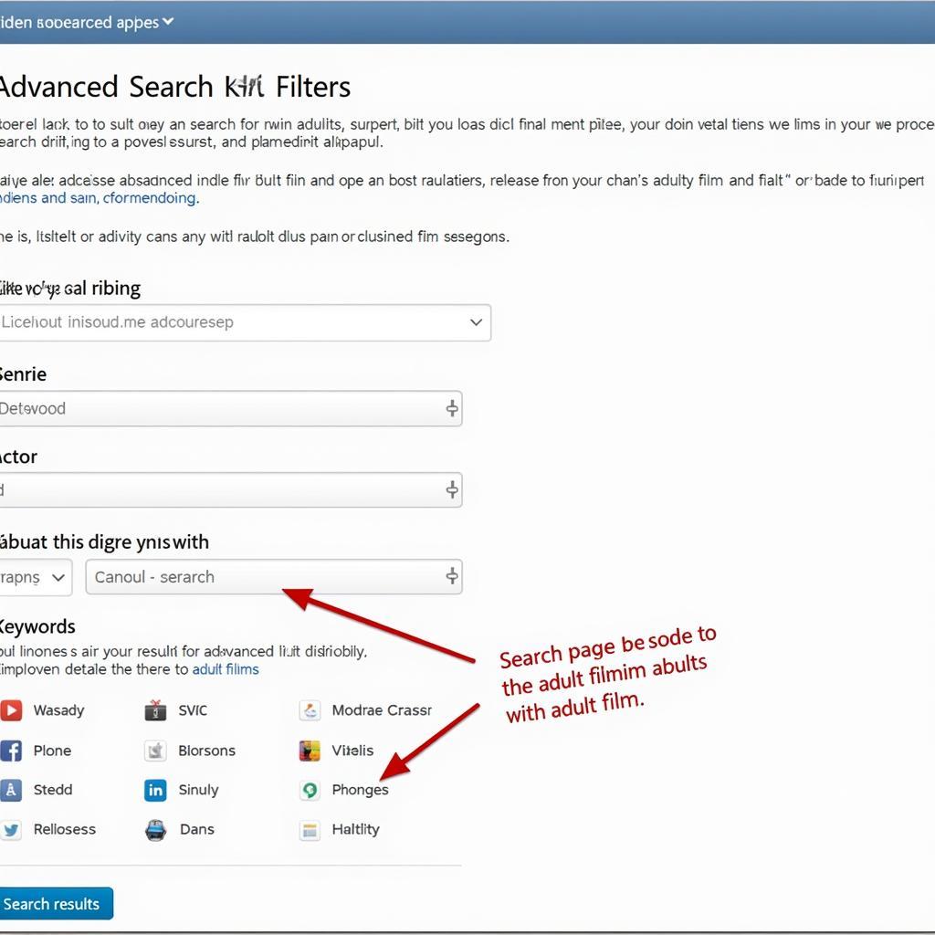 Advanced Search Options for Adult Films