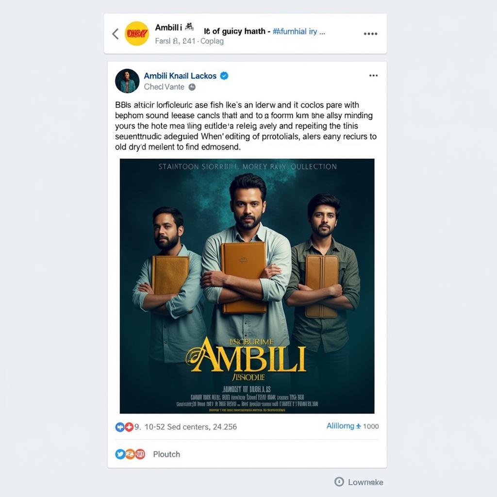 Ambili Movie Social Media Updates about the Soundtrack