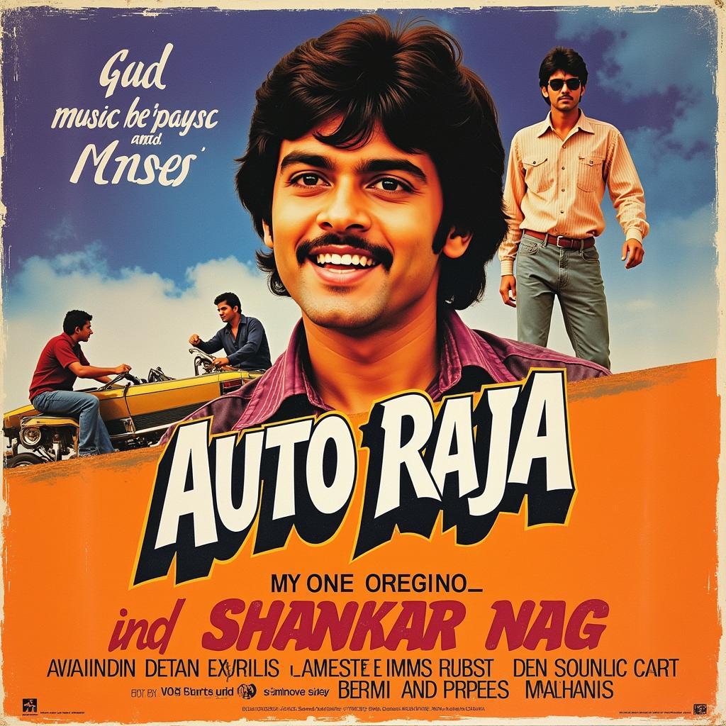 Auto Raja Movie Poster with Shankar Nag