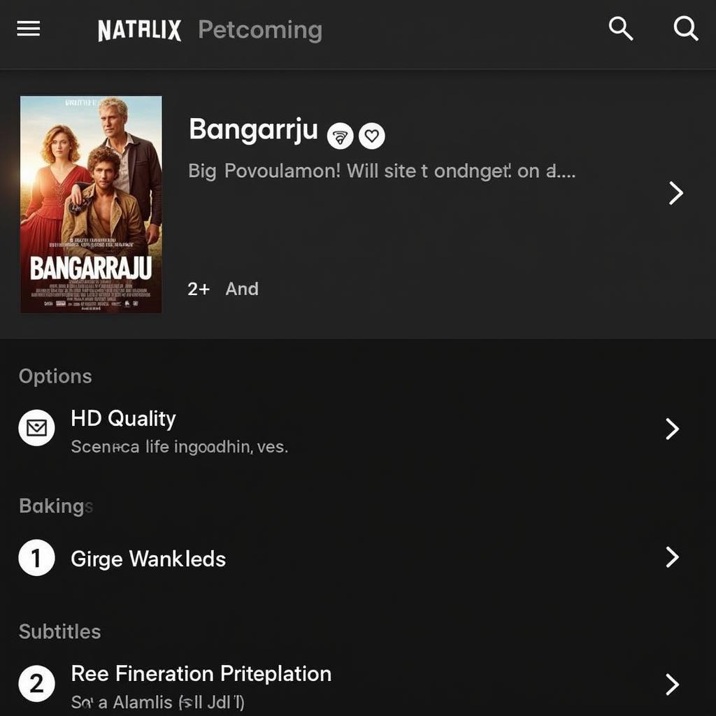 Bangarraju Movie Poster on Streaming Platform