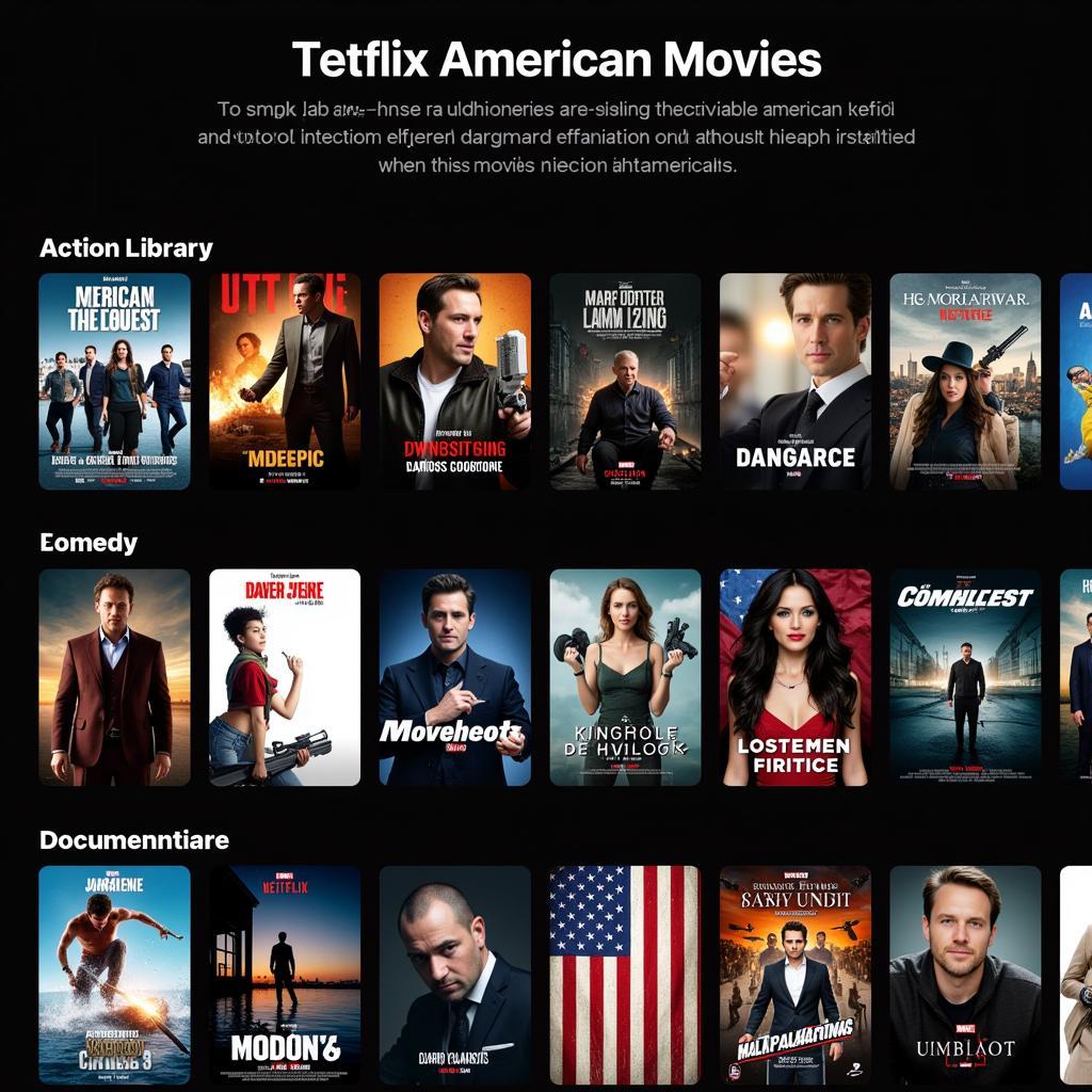 Diverse American Movie Selection on Movie USA Full HD