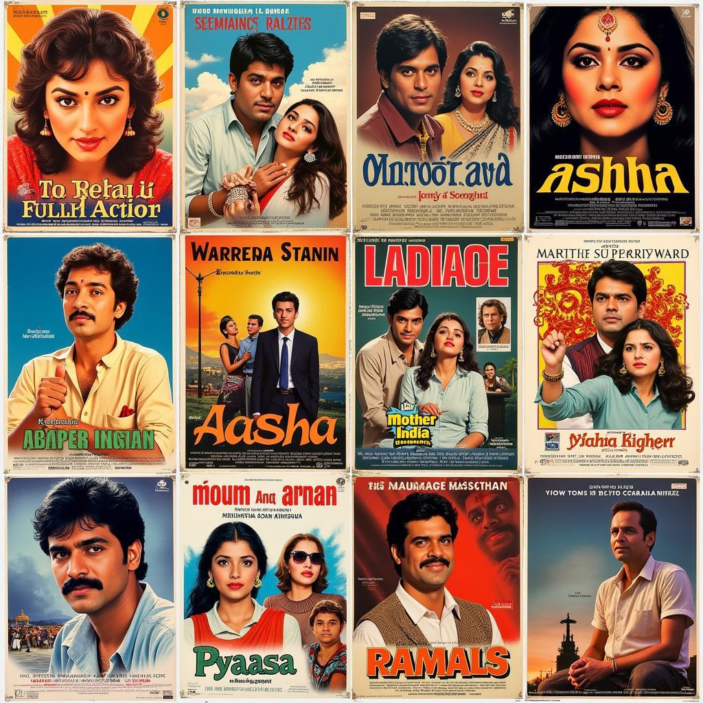 Classic Bollywood Movie Posters