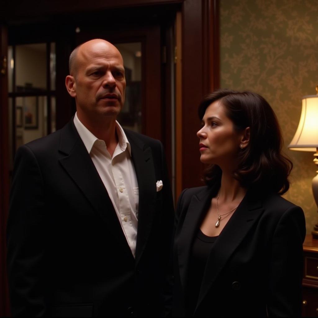 Bruce Willis and Jane March in Colour of Night