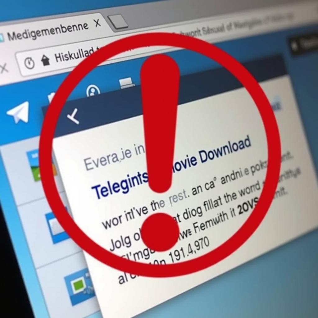 Copyright Infringement Warning for Direct Movie Download Telegram Channels