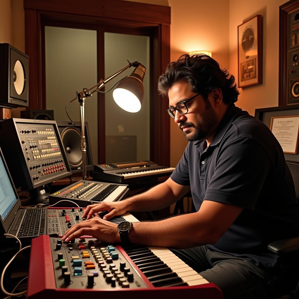 D. Imman composing Rekka music