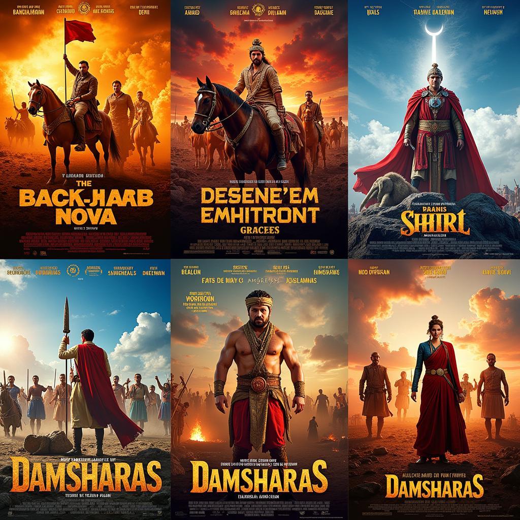 Damsharas Movie Posters: Examples of Titles Reflecting Festive Themes