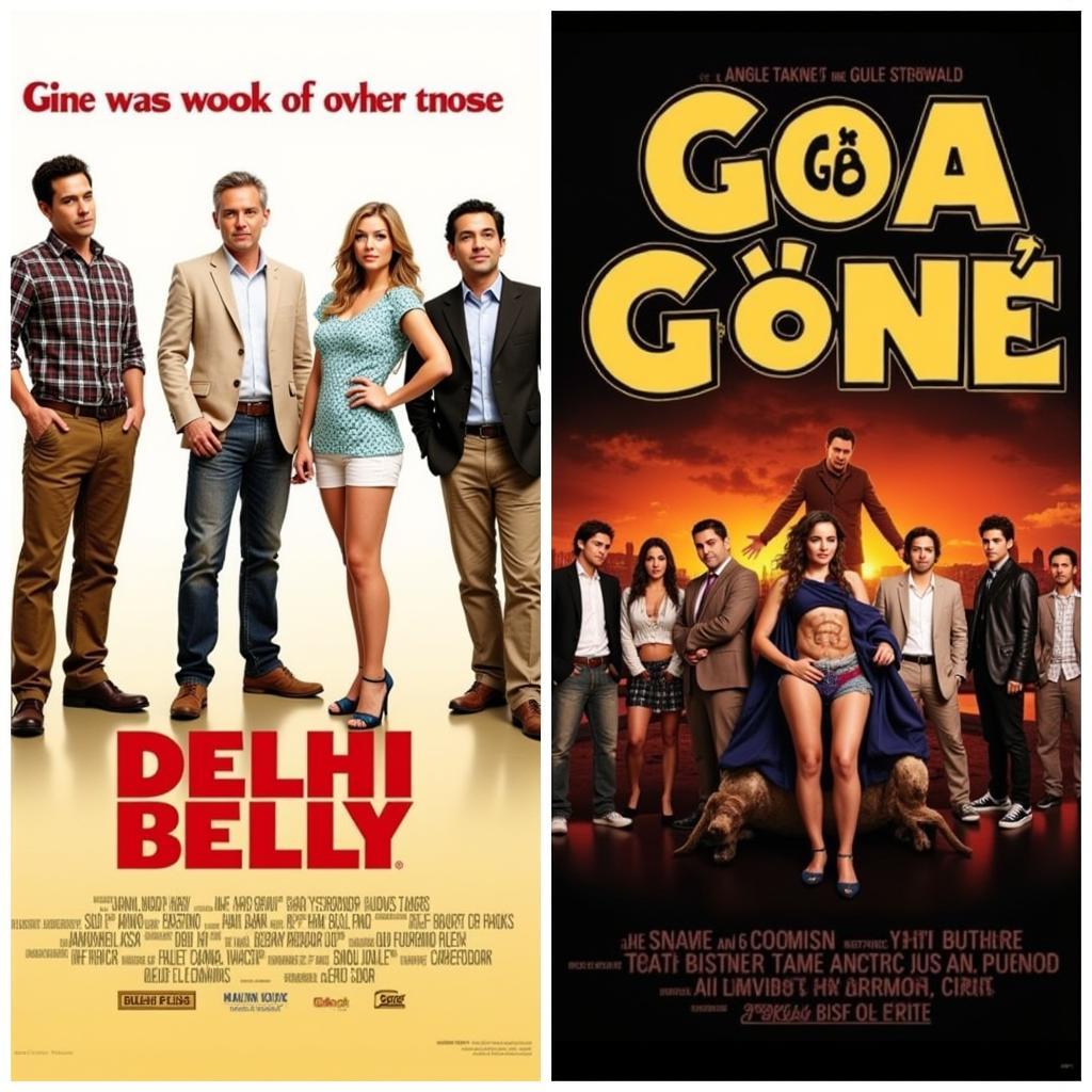 Delhi Belly and Go Goa Gone Movie Posters