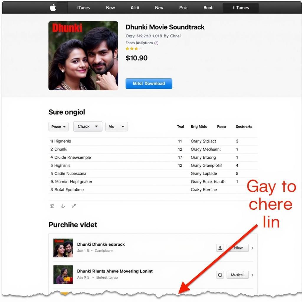 Dhunki Movie Songs iTunes Download Page