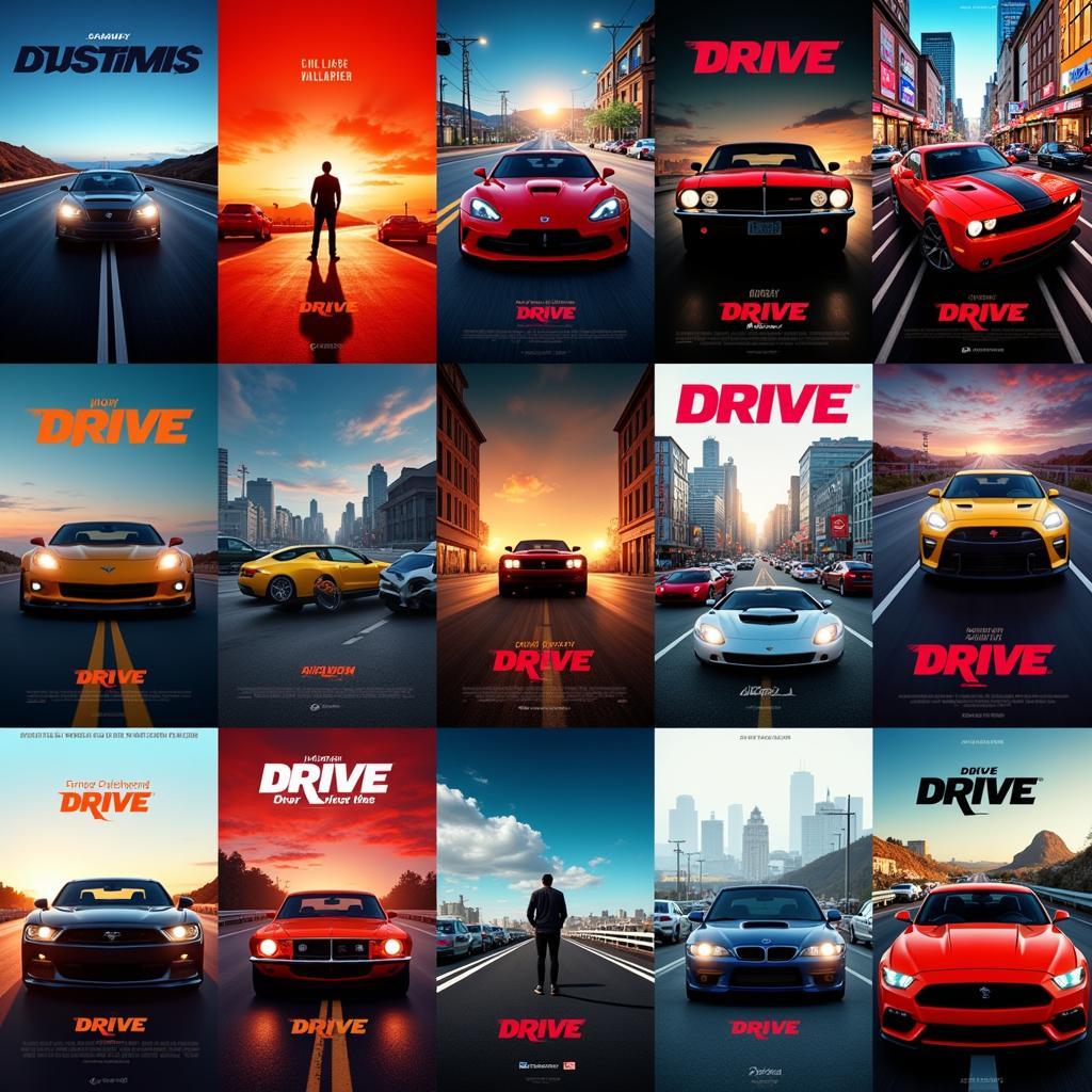 Drive Movie Wallpaper Examples