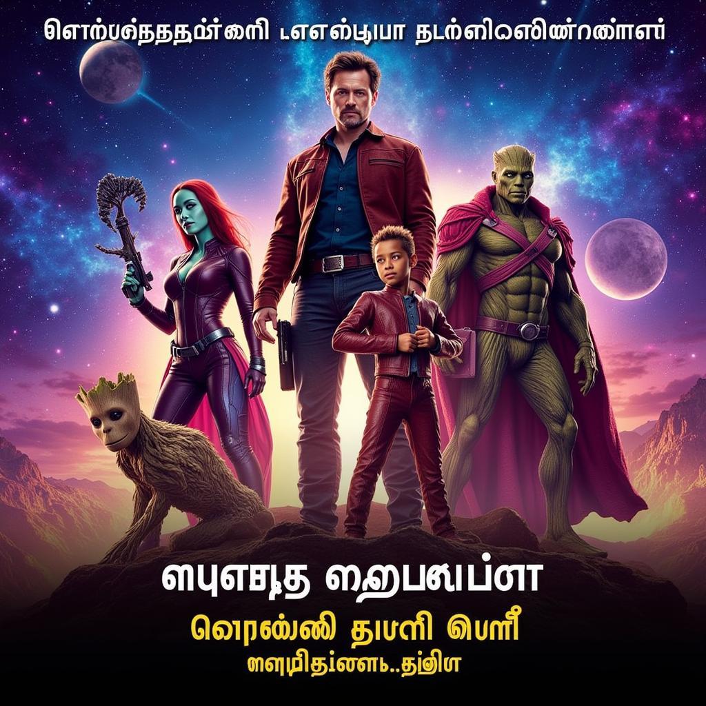 Guardians of the Galaxy Tamil Dubbed Poster