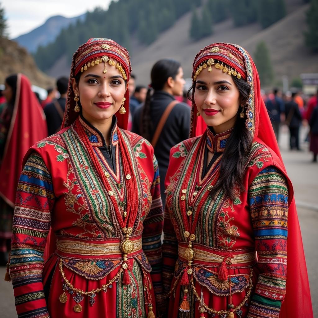 Himachali Women in Traditional Dress