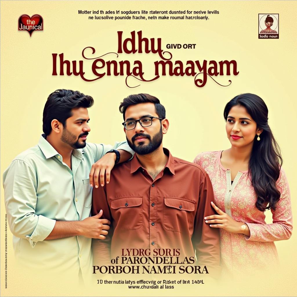 Idhu Enna Maayam Movie Official Soundtrack Album Cover