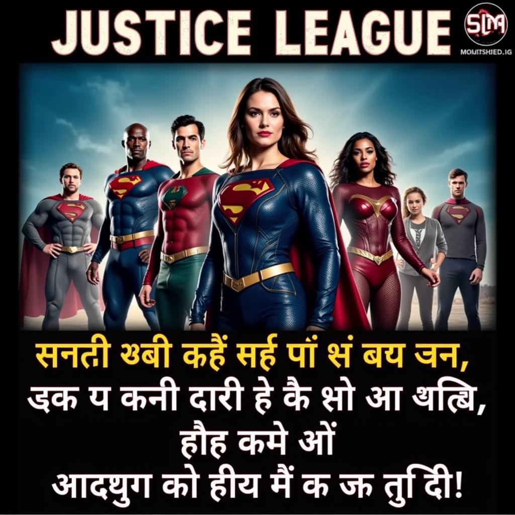 Justice League Hindi Dubbed Movie Poster