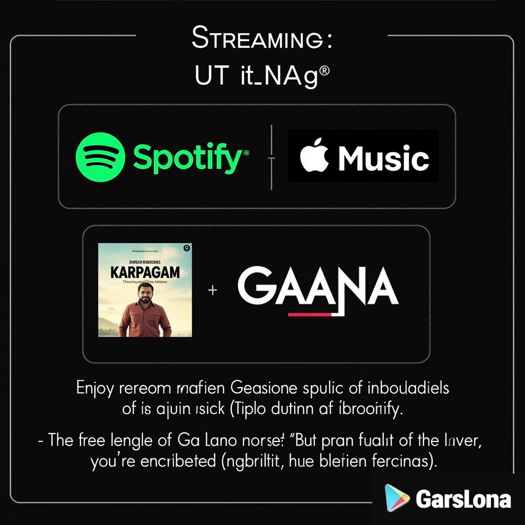 Karpagam Movie Songs on Streaming Platforms