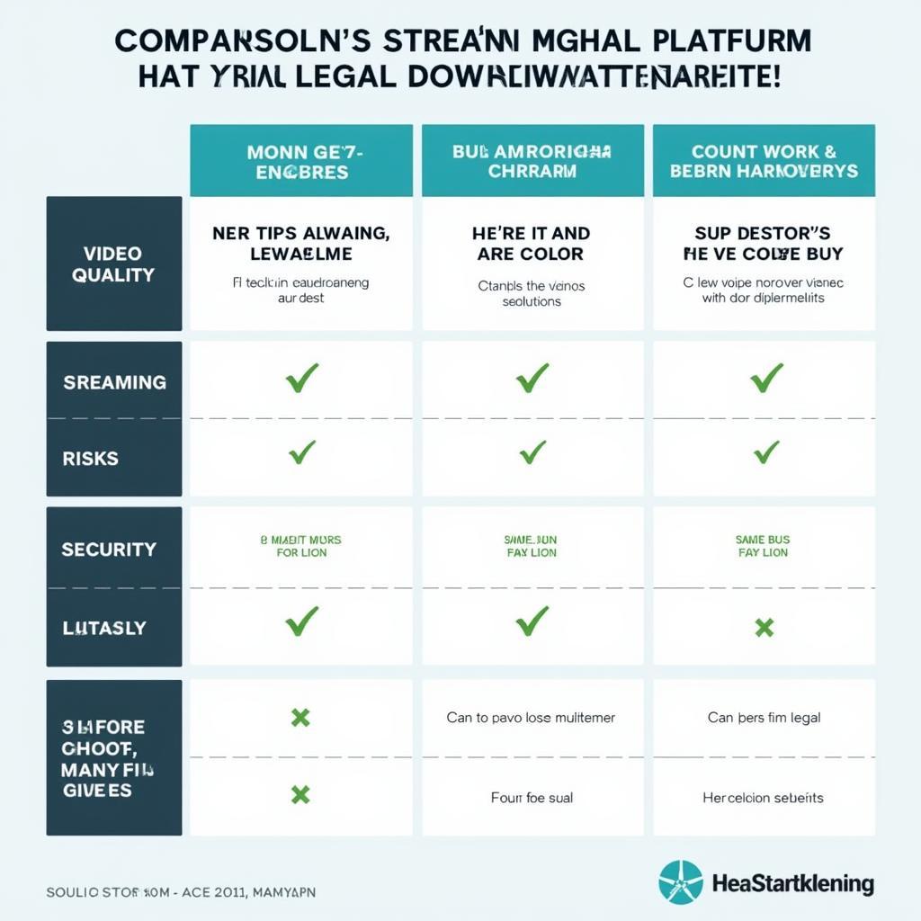 Legal vs Illegal Downloads Comparison Chart