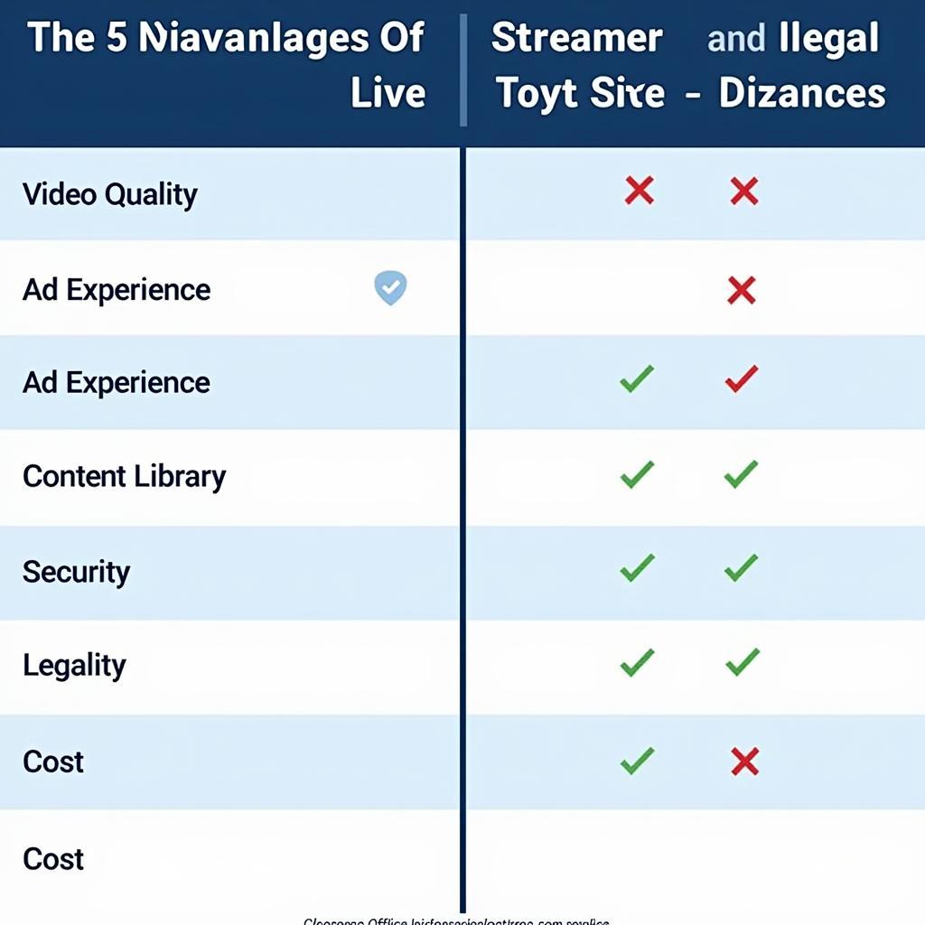 Comparison of Legal and Illegal Streaming Platforms