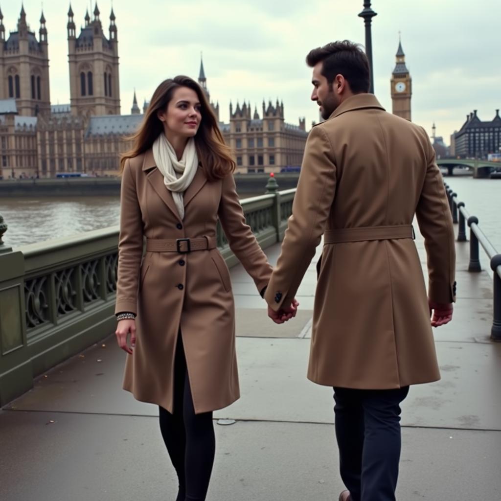 Romantic Couple in London