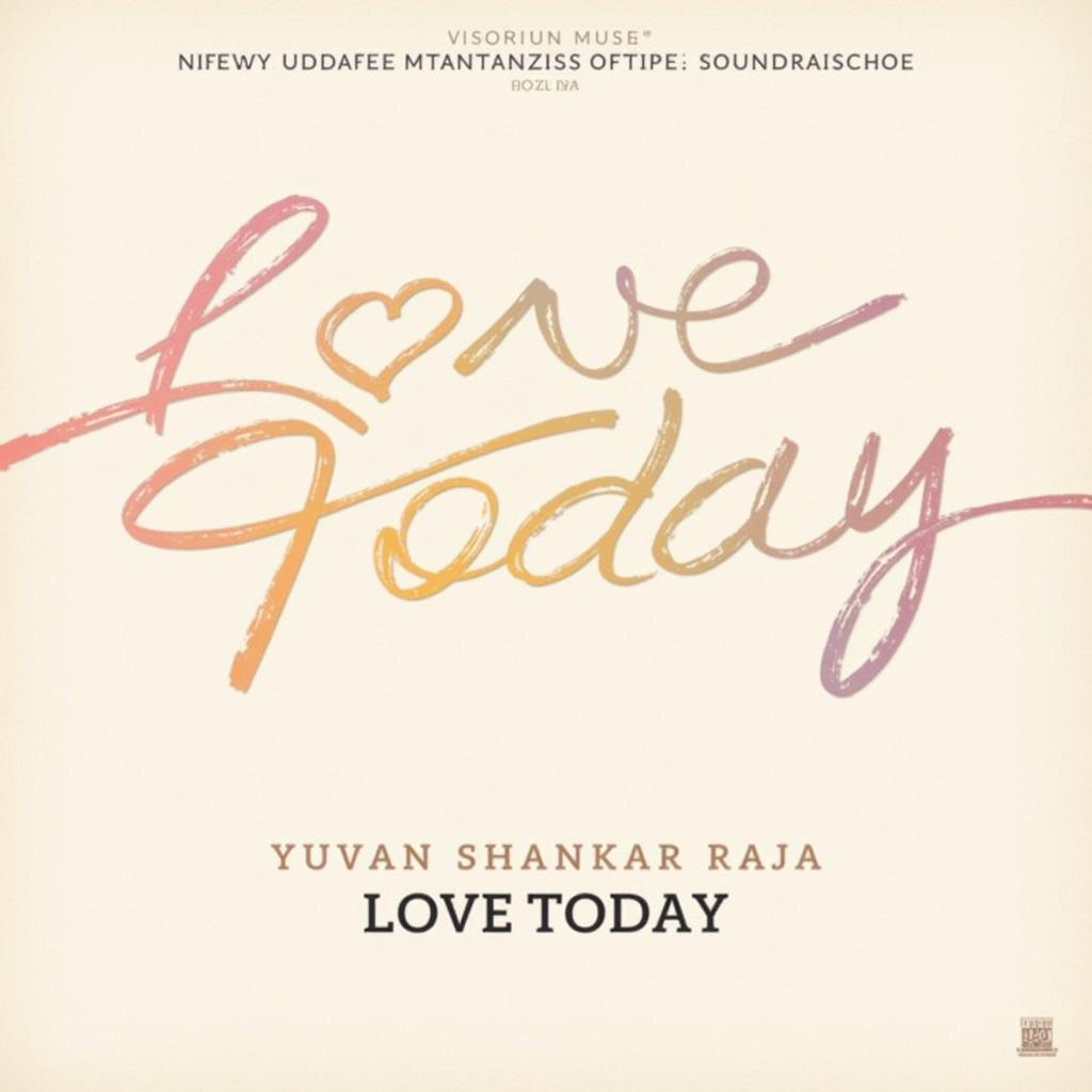 Love Today Album Cover Art