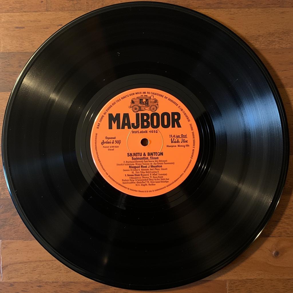 Vintage Majboor Soundtrack LP Record